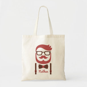 Bolsa Tote Cavalheiro do bigode e sacola de Bowtie