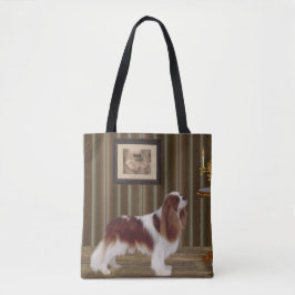 Bolsa Tote Cavalier King Charles Spaniel Dog Art