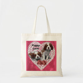 Bolsa Tote Cavalier King Charles Spaniel Puppy Love
