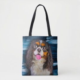 Bolsa Tote Cavalier King Charles Spaniel Retrato