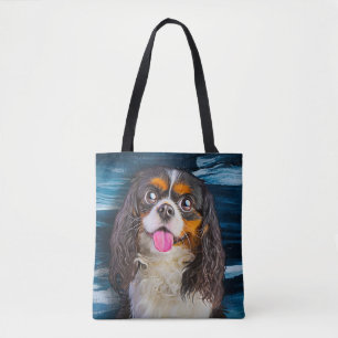 Bolsa Tote Cavalier King Charles Spaniel Retrato