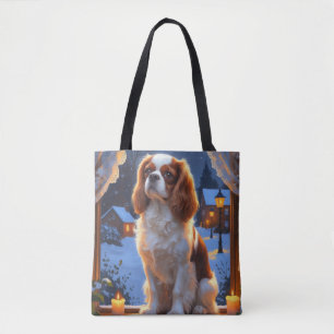 Bolsa Tote Cavalier King com Férias de Natal
