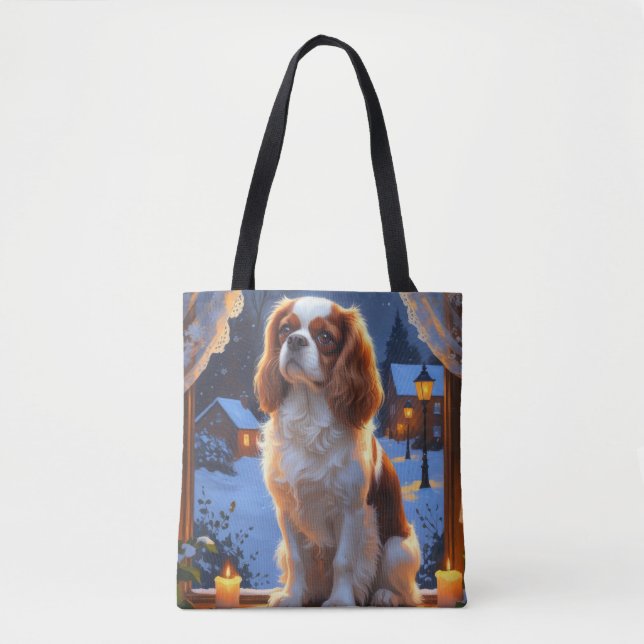 Bolsa Tote Cavalier King com Férias de Natal (Frente)