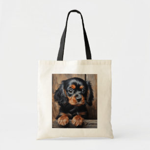 Bolsa Tote Cavalier preto e bronzeado