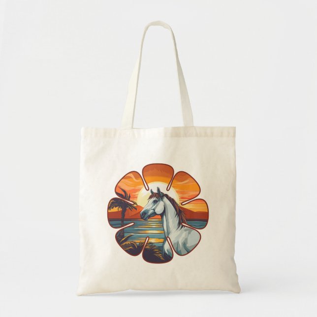 Bolsa Tote Cavalo ao Pôr do Sol (Frente)