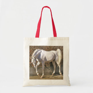 Bolsa Tote Cavalo árabe branco bonito