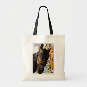 Bolsa Tote Cavalo Curioso Olhando Pela Janela Da Cozinha