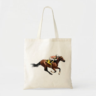 Bolsa Tote Cavalo de corrida e Jóquei