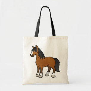 Bolsa Tote Cavalo de desenho animado