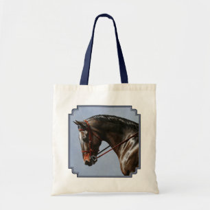 Bolsa Tote Cavalo de Dressagem do Armário de Baía Escura