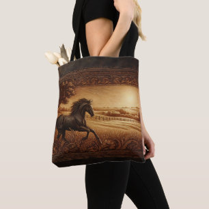 Bolsa Tote Cavalo de Leather Ranch