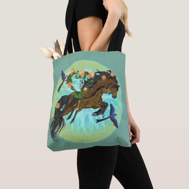 Bolsa Tote Cavalo de mamão e potro (Close Up)