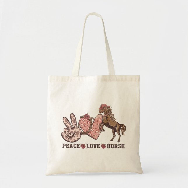 Bolsa Tote Cavalo de Paz e Amor (Frente)