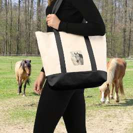 Bolsa Tote Cavalo de sonho branco