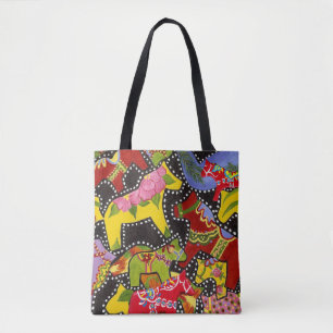 Bolsa Tote Cavalo de um Saco de Tota de Cor Diferente