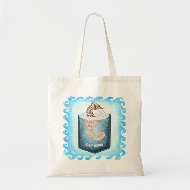 Bolsa tote Cavalo-Marinho de Bolso  (Frente)