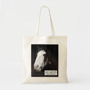 Bolsa Tote Cavalo Marrom na Fazenda Apenas uma garota que ama