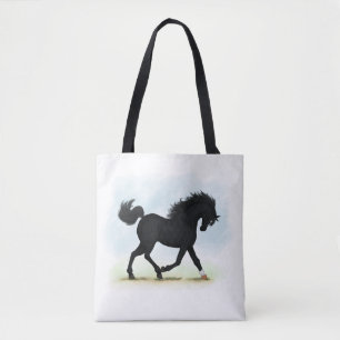 Bolsa Tote Cavalo Negro com Estrela e Meia (Beleza Negra)