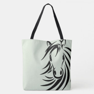 Bolsa Tote Cavalo Negro Verde