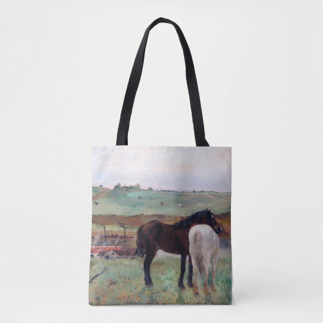 Bolsa Tote Cavalo num Prado, Edgar Degas (Frente)