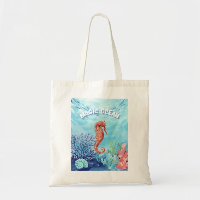 Bolsa Tote Cavalo oceânico (Frente)