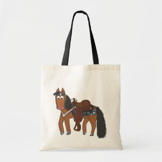 Bolsa Tote Cavalo ocidental dos desenhos animados bonitos