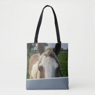 Bolsa Tote Cavalo Palomino Brincando de Esconde-Esconde