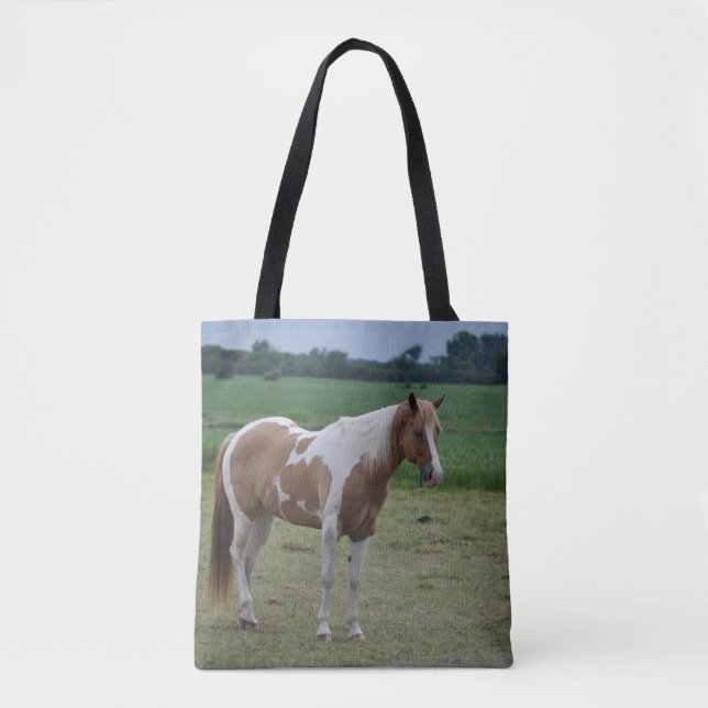 Bolsa Tote Cavalo Pintado Tobiano (Frente)