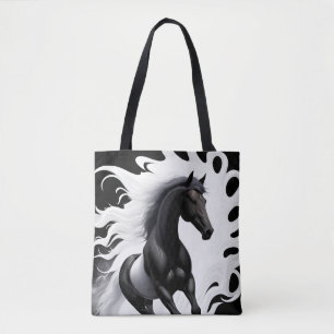 Bolsa Tote Cavalo Preto Magnífico