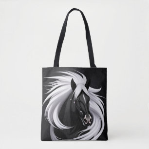Bolsa Tote Cavalo Preto Magnífico