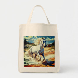 Bolsa Tote Cavalo Retroativo Ocidental executando Tote Bag