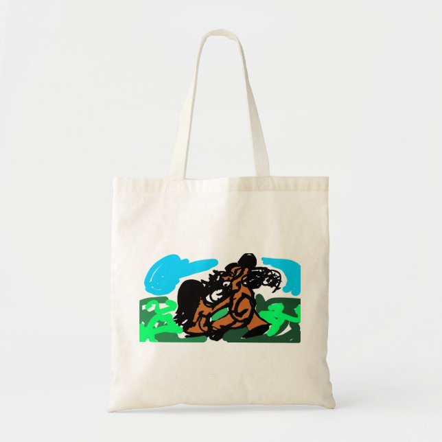 Bolsa Tote Cavalo selvagem  (Frente)