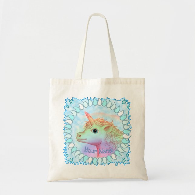 Bolsa Tote Cavalo Unicórnio Relâmpago  (Frente)