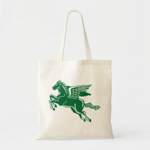 Bolsa Tote Cavalo Voador - Floresta Verde e Branco