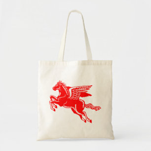 Bolsa Tote Cavalo Voador - Vermelho e Branco