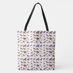 Bolsa Tote cavalos de Dala do sueco da Multi-cor