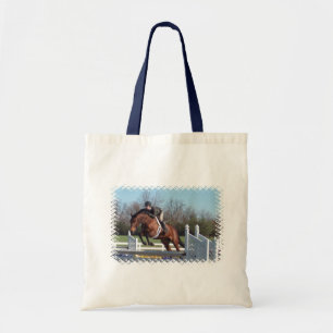 Bolsa Tote Cavalos e mostra que saltam a sacola pequena