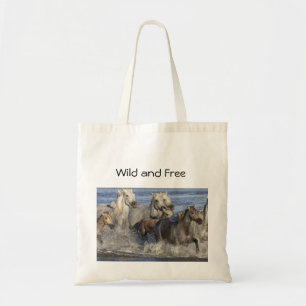 Bolsa Tote Cavalos galopando na água