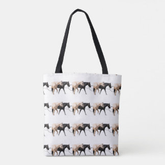 Bolsa Tote Cavalos lideram com cavalos