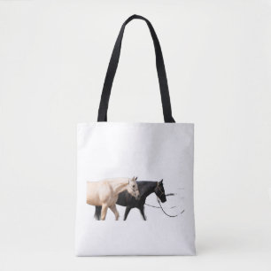 Bolsa Tote Cavalos lideram com cavalos
