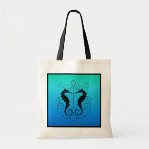 Bolsa Tote Cavalos marinhos gêmeos