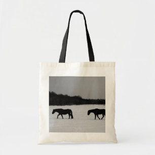 Bolsa Tote Cavalos Na Neve bta