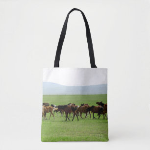 Bolsa Tote Cavalos na Pastura - Fotografia Paisagem