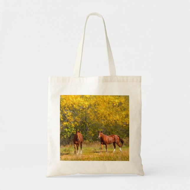 Bolsa Tote Cavalos no Outono (Frente)