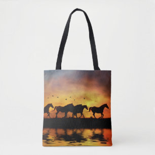 Bolsa Tote Cavalos Selvagens