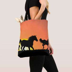 Bolsa Tote Cavalos Selvagens