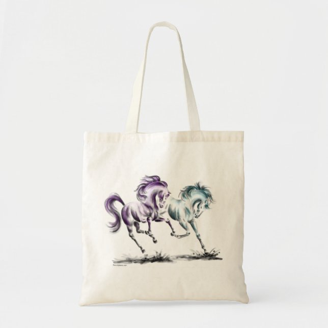 Bolsa Tote Cavalos Selvagens Percorridos (Frente)