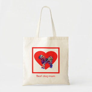Bolsa Tote Cavapoo Cavoodle Cachorro Silhoule Red Melhor Cach