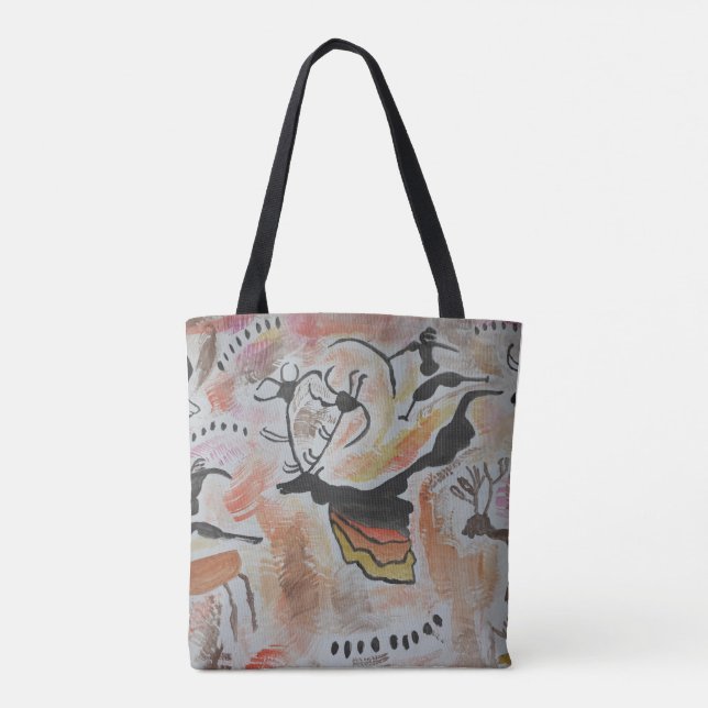 Bolsa Tote Cave Art Abstrato (Verso)
