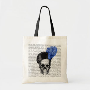 Bolsa Tote Caveira com Chapéu Azul